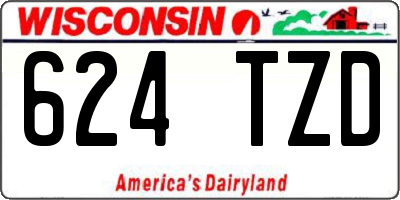 WI license plate 624TZD