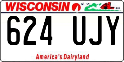 WI license plate 624UJY