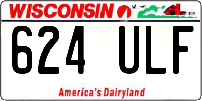 WI license plate 624ULF