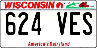 WI license plate 624VES
