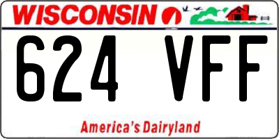 WI license plate 624VFF