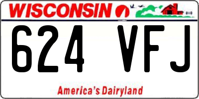 WI license plate 624VFJ