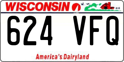 WI license plate 624VFQ