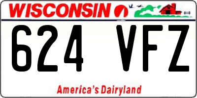 WI license plate 624VFZ