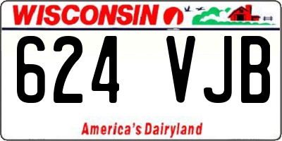 WI license plate 624VJB