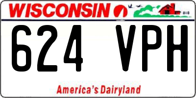 WI license plate 624VPH