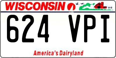 WI license plate 624VPI