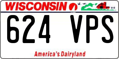 WI license plate 624VPS