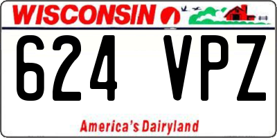 WI license plate 624VPZ