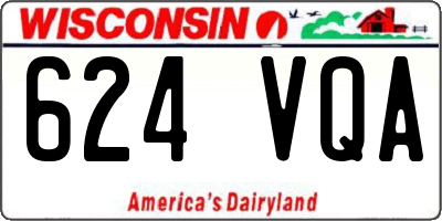 WI license plate 624VQA
