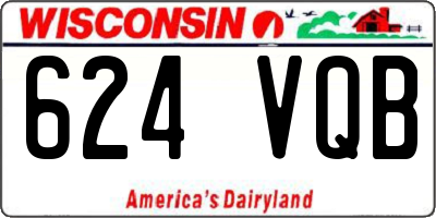 WI license plate 624VQB