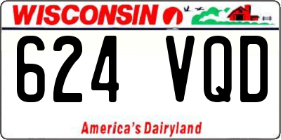 WI license plate 624VQD