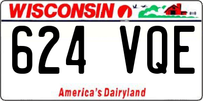 WI license plate 624VQE