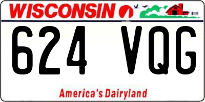 WI license plate 624VQG
