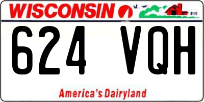 WI license plate 624VQH