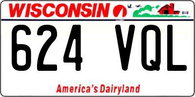 WI license plate 624VQL