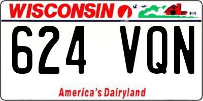 WI license plate 624VQN