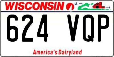 WI license plate 624VQP