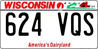 WI license plate 624VQS