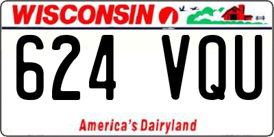 WI license plate 624VQU