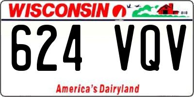 WI license plate 624VQV