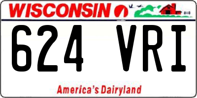 WI license plate 624VRI