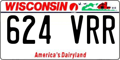 WI license plate 624VRR
