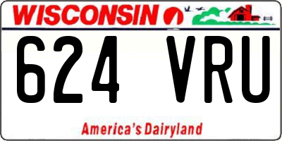 WI license plate 624VRU