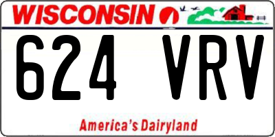 WI license plate 624VRV