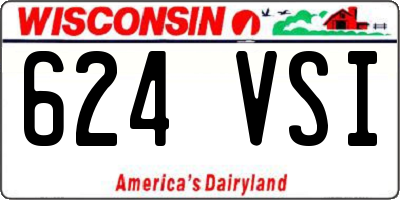 WI license plate 624VSI