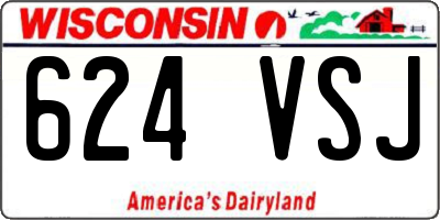WI license plate 624VSJ