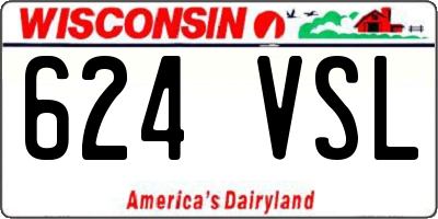 WI license plate 624VSL