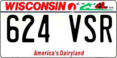WI license plate 624VSR