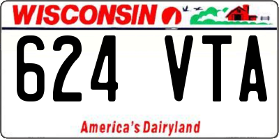 WI license plate 624VTA