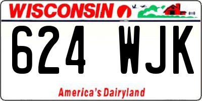 WI license plate 624WJK