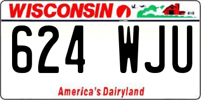 WI license plate 624WJU