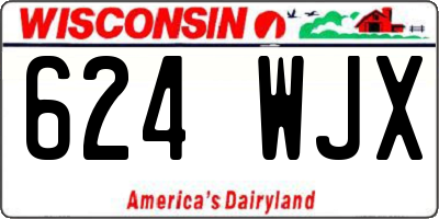 WI license plate 624WJX