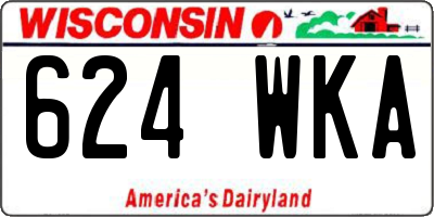 WI license plate 624WKA