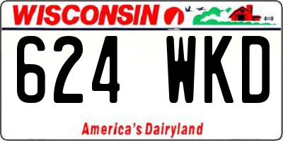 WI license plate 624WKD