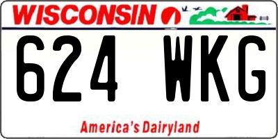 WI license plate 624WKG