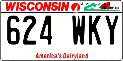 WI license plate 624WKY
