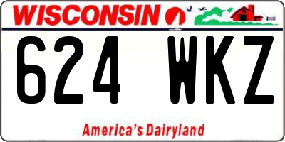 WI license plate 624WKZ