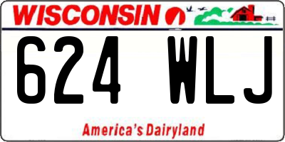 WI license plate 624WLJ