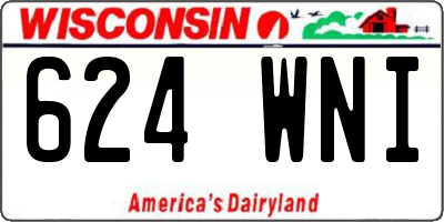 WI license plate 624WNI