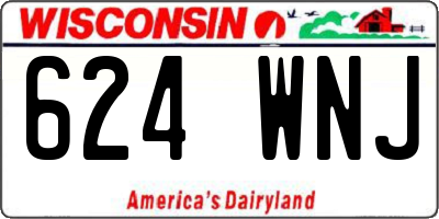 WI license plate 624WNJ