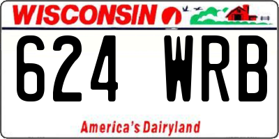 WI license plate 624WRB