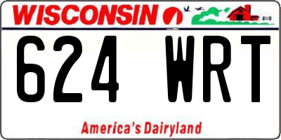 WI license plate 624WRT