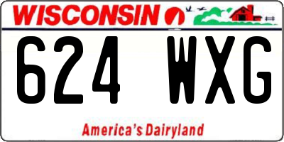 WI license plate 624WXG