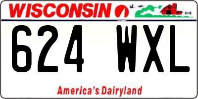 WI license plate 624WXL