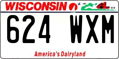 WI license plate 624WXM